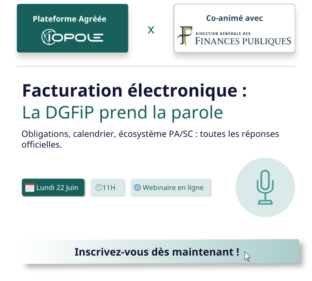 Facturation électronique - IOPOLE partenaire Enova Immobilier
